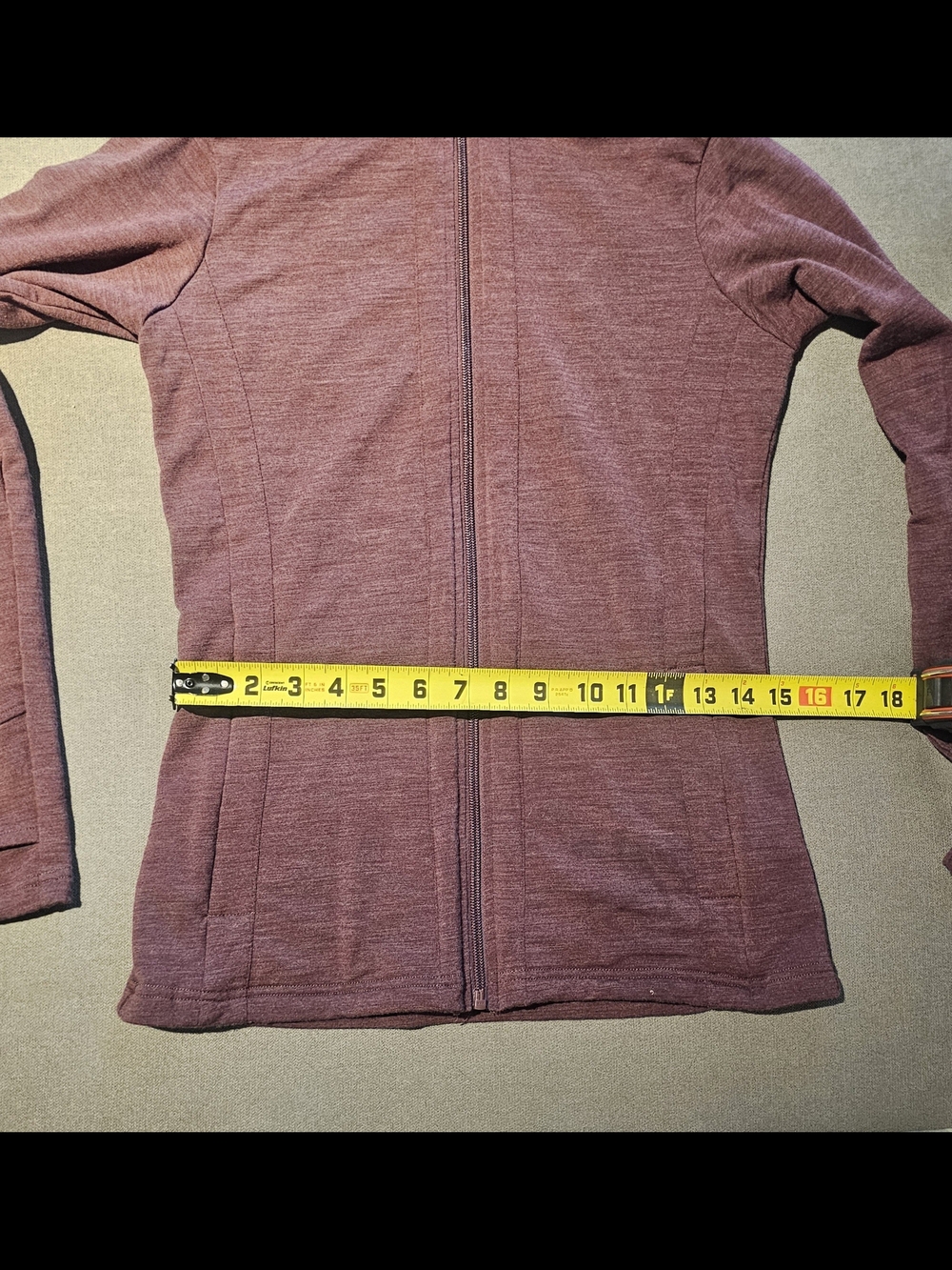 WoolX Finley Merino Wool Zip Up Jacket Womens Small Purple Athletic Lightweight - Picture 11 of 13